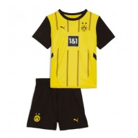 Borussia Dortmund Koti Peliasu Lasten 2024-25 Lyhythihainen (+ Lyhyet housut)